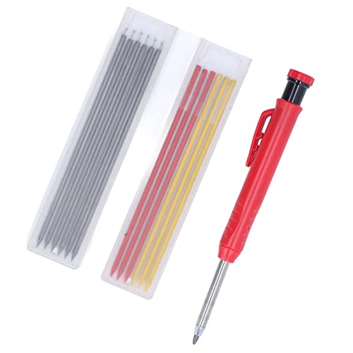 Houtbewerking Schrijven Set Carpenter Pencils met Marker Refill Lead Pencil Tool Diepe Gat Marker voor Hout Metaal Beton Tegels 5