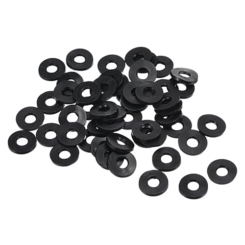 M8 Rubber Afdichtingen Rubber Afdichting Ronde 40st 8mm ID 21mm OD 2mm Dikke Flat Wasmachines Set Afdichting Rubber voor Faucet Tube Bevestiging Schroef Zwart