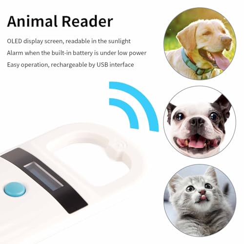 Microchipscanner Animal Reader OLED display met USB Dierenbeheer Interface 3