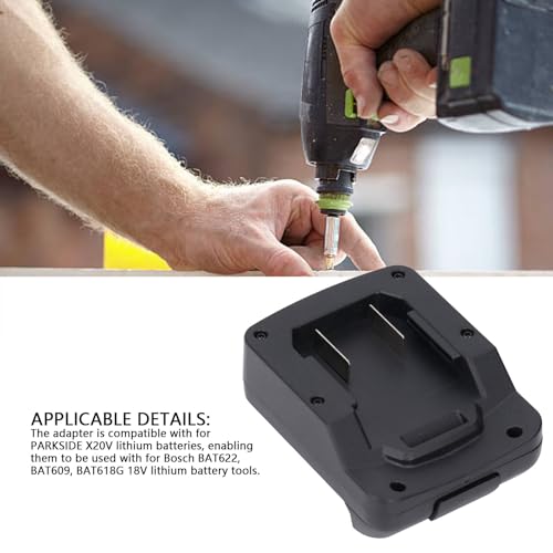 Lithium batterijadapter, voor PARKSIDE X20V Lithium Ion batterij aangedreven gereedschap 5
