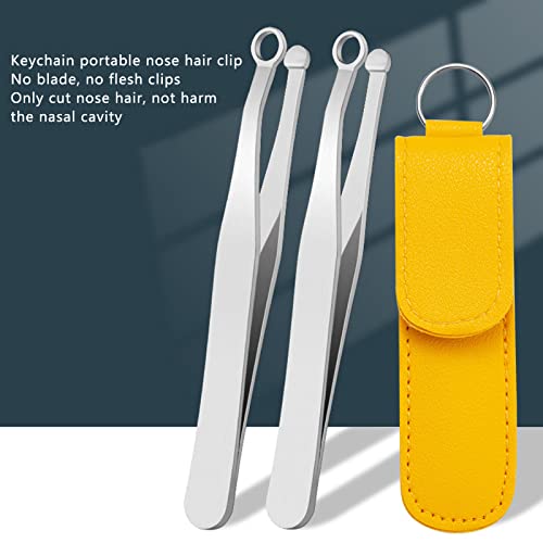 Neus haar Tweezer, Multifunctionele roestvrij staal ronde Tip neus haar trimmen Tweezers voor mannen Vrouwen neus Sideburn Brow Body 3