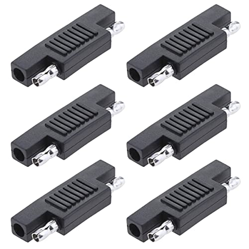 6 stuks SAE Polarity Reverse Adapter Connectors, Snel scheiden van SAE Plug voor Solar Panel, Motorfiets, Auto