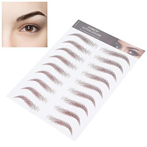 6D Eyebrow Tattoo Sticker Professional Waterproof Eyebrow Transfer Sticker Eyebrow make-up tool voor vrouwen en meisjes (Brown)(Brown-01) 5