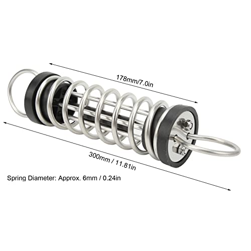 Stainless Steel Boat Docking Spring Dock Line Shock Absorbing Spring, 6mm x 300mm, Bescherming voor deksystemen, Gebruik met touwen of kettingen 4