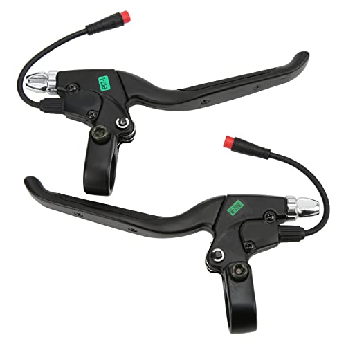 1 Paar E Fiets Remmen Leiders Aluminium Legering Linker Rechter Remmen met 2pin Waterdichte Connector voor 10 inch Elektrische Fiets Scooter
