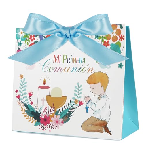 20 Dozen voor eerste communie, 11,5 x 4,5 x 10 cm, Cadeautassen voor communie voor kinderen, snoep, koekjes, Detail voor communie partij