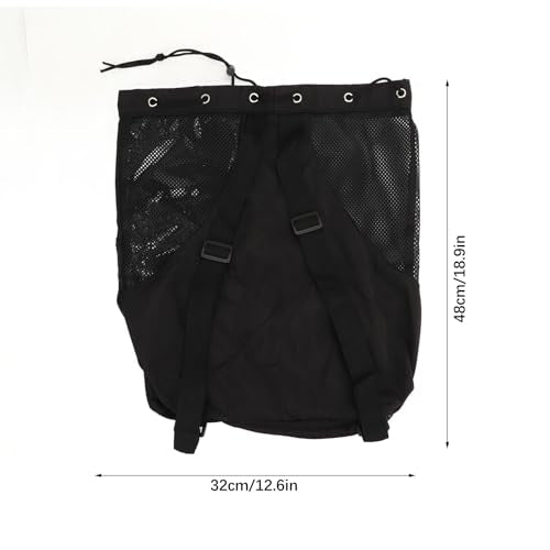 Strand Rugzak,Strandrugzakken met verstelbare schouderband grote capaciteit, lichtgewicht Ademend Mesh En PVC Zwemmen Mesh Rugzak 5