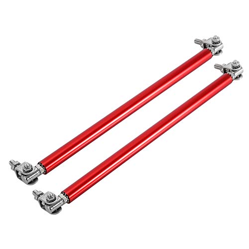 Bumper Support Bar, 2PCS 7.9" Car Front Bumper Lip Strut Rod Tie Ondersteuning Bar Strut Auto Wijziging (rood)