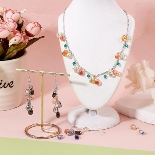 100 st. Drop Crystal Glazen Kralen Facet Top Geborsteld Spacer Kralen Water Drop Losse kralen voor armbanden ketting sieraden maken