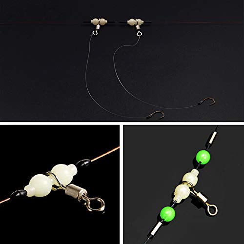 viswervels, 5 stukken fluorescerende parels waar gemakkelijk te observeren voor het vissen 's nachts 4