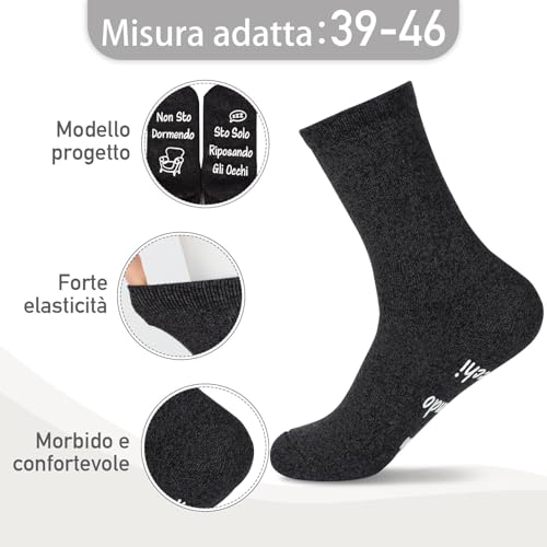 1 paar mannen niet Sto Dormendo Sto Solo Riposando Gli Occhi Italiaanse sokken