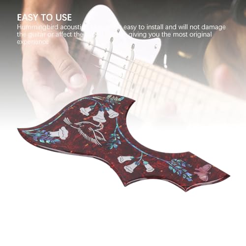 Guitar Pickguard Hummingbird Pickguard Akoestische Gitaar Vervanging Zelfklevend Terug Krasbestendig 2mm Dik 4