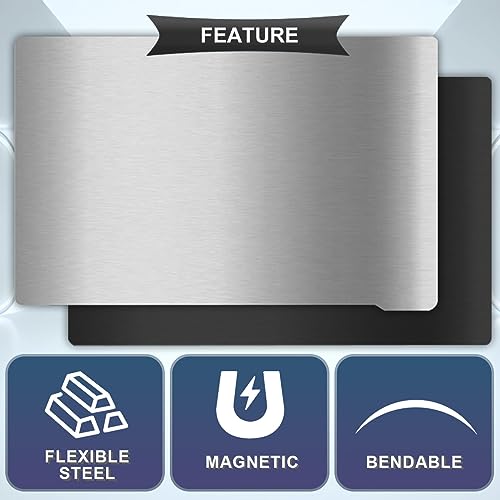 Hars 3D Printerplate Shape, 3D Printer Building Surface, Magnetische flexibele stalen plaat, 150 x 95 mm, 3D Printer Bed, Accessoires voor Elegoo Mars 3 met reinigingsgereedschappen, Kleurfilter 3