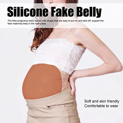 Nep Zwangerschap Abdomen, Siliconen Kunstmatig Zwangere Belly Props Elastische ademend voor Stage Performance voor Cosplay (7-8 maanden) Kleren voor zwangere vrouwen 3