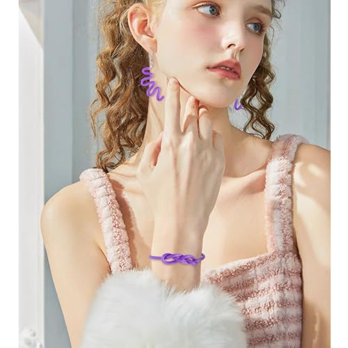 15m Holle Pijp Rubber koord met Plastic Cord Locks 2mm 3mm Stitch houder Tube Cords Paars breien Barber Cords voor sieraden maken DIY Crafts 5