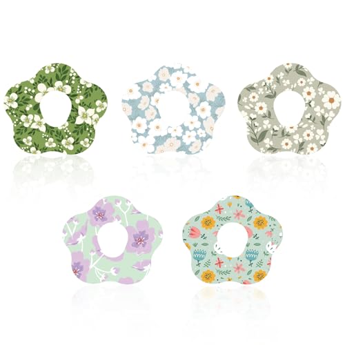 10 stuks ademende patches voor Dexcom G7, waterdichte Sensor Cover Stickers met Floral Pattern Precut Kleefband voor CGM Monitor Accessoires