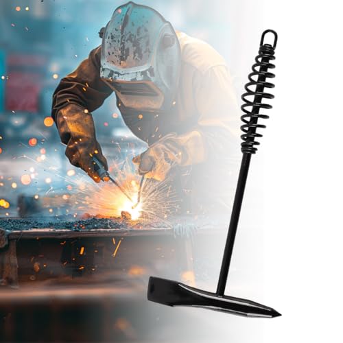 1 Handgereedschap voor laatstechniek, beitelhamer met spiraalveerhandvat, geschikt voor het verwijderen van lasslakken, impactbord, enz 5