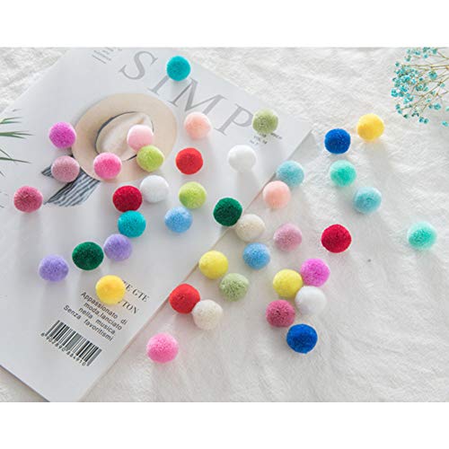 Pompoms Set - 2000 Stukjes, 10mm, Fluffy pluche ballen voor ambachten en DIY creatieve ambachten 3