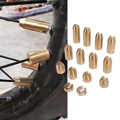 Motorfiets Spoke Wiel Gewichten, Wiel Spoke Balance Draag Resistant Messing Wiel Spoke Balance Gewichten Refill Set voor Super Moto Dual Sport (14st) 4