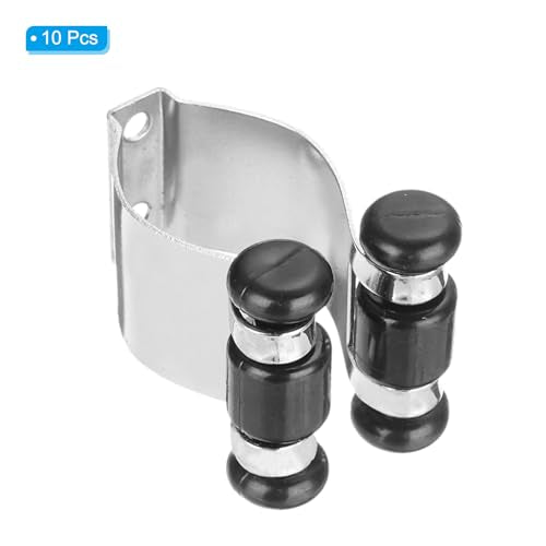 Metalen Pool Cue Clips, 10 Pack Biljart Stick Clips Biljart Stick Rack Clip Wall Mount Cue Houder Clips, Zilveren Toon 3