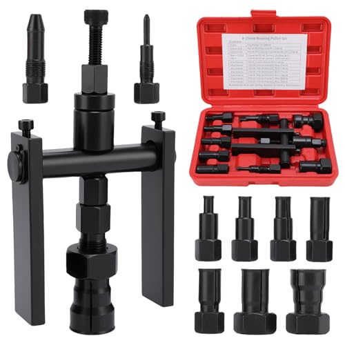 10 Piece Motorfiets Inner Bearing Puller Set, 8-25 Mm Inner Bearing Puller Set, Inner Tractor Bearing Wheel Bearing Puller, Motorfiets Bearing Puller Binnenkant voor Auto, Motorfiets