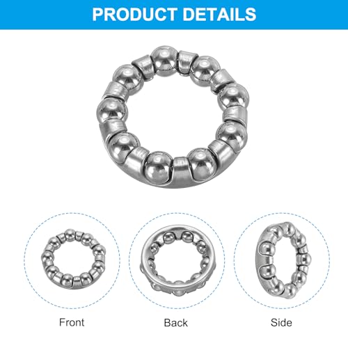 Kogellagers voor fietsbeugel 1/4 inch x 9 kogels, 4 stuks Stainless Steel Fietslagers Reserveonderdelen Centrale Beweging Accessoires Fiets Berg Road Zilver 3