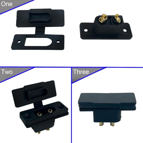 10 Pairs XT90E-M XT90h XT90 Male Ball Connector, Kabelpluggen met rubberen dop, schroeven, waterdicht, voor Lipo Battery XT90 Plug 4