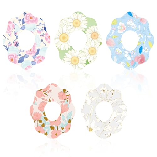 25 st Klevende Patches voor Dexcom G7, Waterdichte Covers met Hole Ademende Tape voor Sensor Compatibel met Dexcom G7 (Flower Shape)