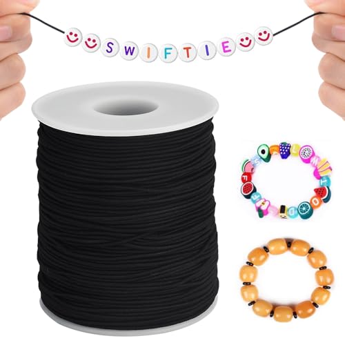 100M Elastische Cord, 1mm Elastische String Kralen Kralen Draad Kralen String Cords Elastische sieraden koord sieraden maken armband Elastische koord voor DIY ambachten