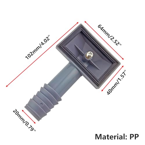 CTIA Rechthoekige overloopbuizen, 64 mm x 40 mm