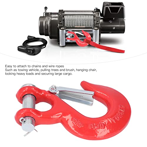 Aanhangwagen vorkhaak, Roestvrij vorkhaak, 2,5 kg, 10 cm Limit Capaciteit, voor Lift Deur voor Offroad (Rood)