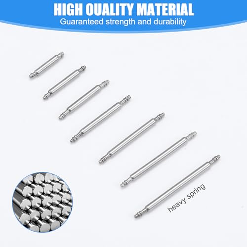 Watch Band Repair Tool Kit, 1st 5,31 Inch roestvrij staal Watch Pin Removal Tool met 40st Spring Bars (8mm-26mm), Horlogeband Vervanging Kit voor Watch Band Verwijdering, Link aanpassing, Reparatie 5