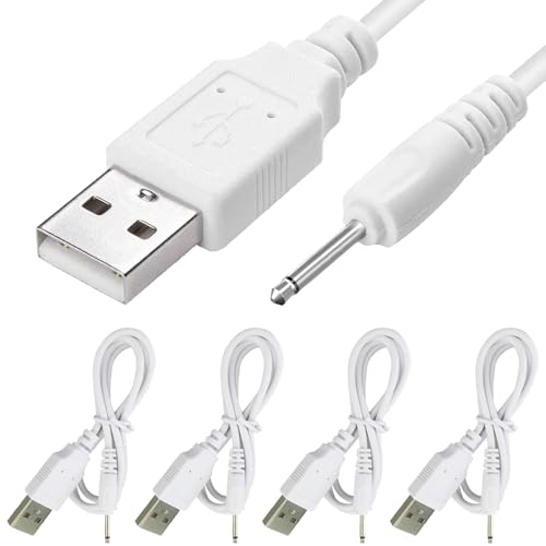 USB naar DC 2.5mm Replacement Laadkabel USB Een bus naar DC 2.5mm/18mm Fast Charging Adapter Kabel (Dit is geen Barrel) (4 Packs, 30cm)