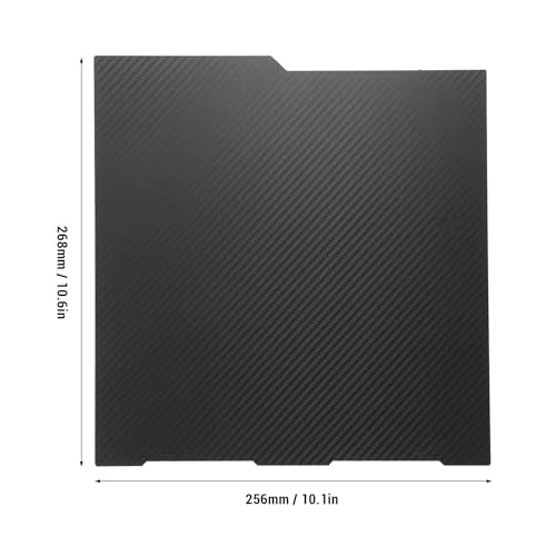 Flexibele bouwplank PEI Glad PET Carbon Fiber Double Sided Print Bed 256x268mm voor Kobra 3 met Textuur 3D Printing Platform voor Printer Print Bed voor Kobra 3 3