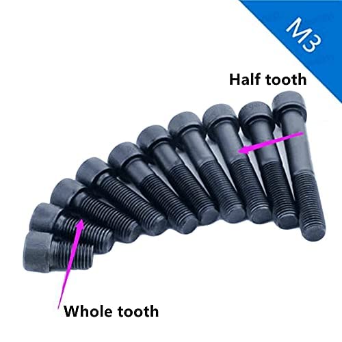 M3 Assortiment Set Schroeven Bouten Cilinderkop Hexagon Holle panelen Legering Staal M3 x 4-50 mm (M3 x 30 mm, Gedeeltelijke Thread-50 stuks)