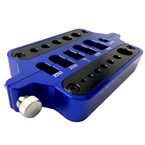 Aluminium lassen Solderen Isolatie Station Jig RC Gereedschap voor XT60 XT90 Denas T Banaan Plug-connector-blauw