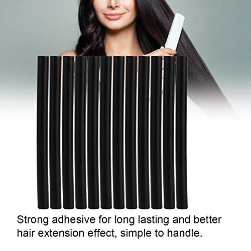 Haarlijm Hair Styling Tool Hair Extension Lijm Stick Hair Extension Tool, ForMetal, voor pruik Glass Wood(zwart)