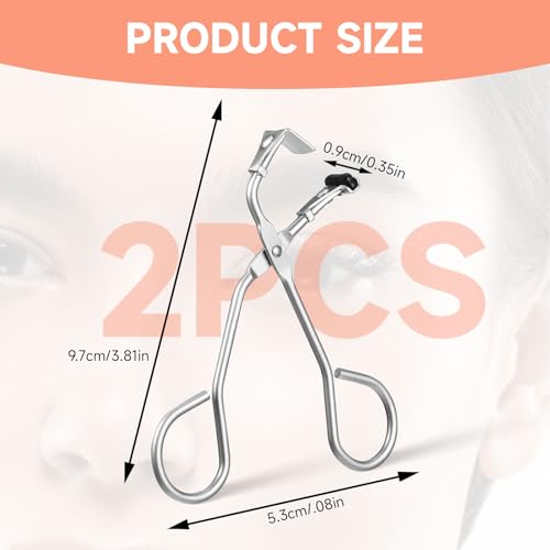 Pak van 2 Mini wimpers curler, gedeeltelijke wimper curler, wimper lifter, silicone wimper gereedschap, Geschikt voor alle wimpers vormen, wimper make-up gereedschap 4