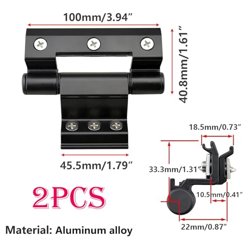 2 stuks scharnieren, 100 mm aluminium legering raam scharnieren, meubilair scharnier voor 55/60 aluminium profiel ramen 3