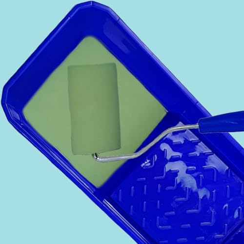 Mini schuim verfroller, verfroller met stabiele verfbak, verfrolset, Geschikt voor muren, meubels en schilderijen 4