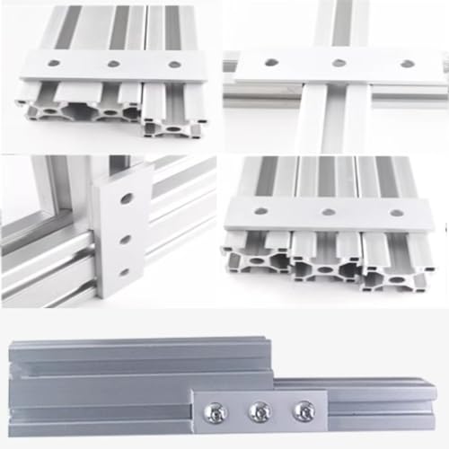 Verpakking van 10 aluminium platte plaat, platte rechte verstelplaten, voor het versterken van platte gewrichten, Hences (3030-3 hole) 5