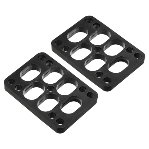 3/8" Skateboard Riser Pads, 2 Pack PU 3x2 Skateboard Riser Pads Hoek Wedge Shock Pads voor Skateboard Truck, Zwart