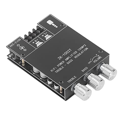 ZK-1002T 100W*2 5.0 Versterkerkaartmodule met bas en hightone control, two-channel stereo, DC 12-24V - voor Home Theater en Subwoofer
