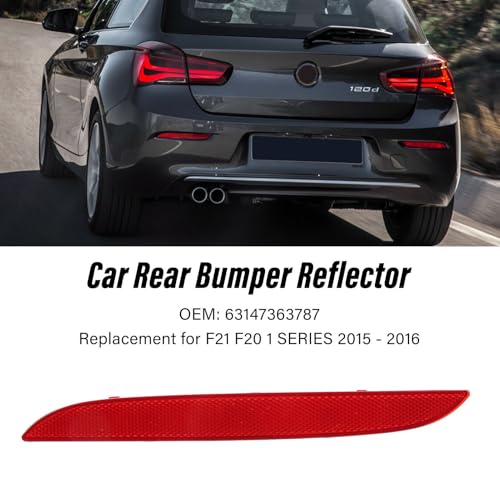 Bumperreflector Achterwaarts, Achterbumperreflector, Achterreflector, Compatibel met F21 F20 1-SERIES 2015-2016