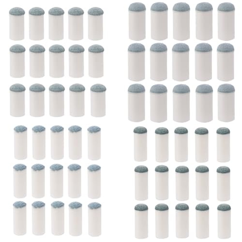 60Pcs Slip-On Pool Cue Dots, 4 maten Biljart Stick Sleeves Snooker en Pool Cue Point Reparatie Accessoires voor tafelonderhoud (9/10/12/13mm, 15S Per stuk)