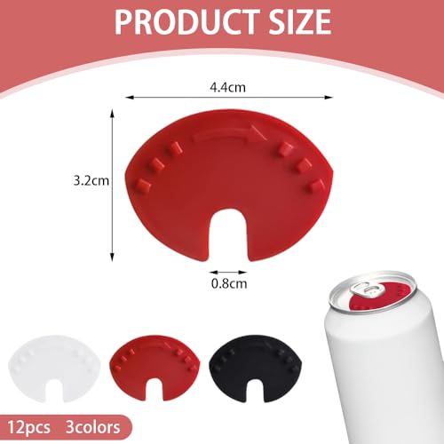 12 st. Soda blikken deksels Drink Can Deksel Plastic Can Can Can Can Can Can Can Can voor Drank Einddop voor Bier Soda Saver Drink Tops Deksel Anti-Dust Lids(3