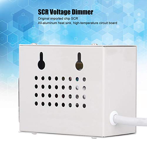4000W SCR Voltage Regulator Dimmer AC Voltage Regulator High Power Electronic Thyristor Controller Voltage Stabilisator AC110/220V (EU-plug) 4