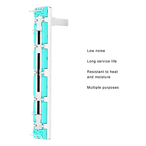 5 st Dia Potentiometer B10K Dubbel kanaal Straight schuifmixer Fader voor meerdere doeleinden B10K Potentiometers met twee kanalen Straight Slide Potentiometer 3
