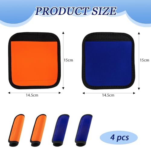 4 stuks Wraps Bagage Identifiers voor Koffers Comfort Zachte bagage Tag Wraps Reis Accessoires Reisbenodigdheden (4 kleuren)