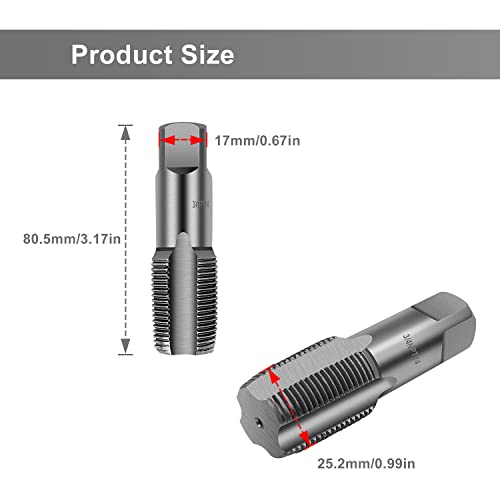 Pijp Threaded Drill Bit - 3/4 Inch Man Thread Machine Thread Brill Bit - Silver Carbon Steel Wire Cutter - voor de reparatie van pijp draadverbindingen